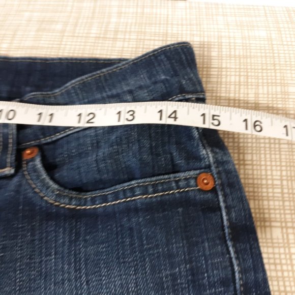Lucky Brand Women's Crop Jeans Size 6/28 Legionnaire Ankle Snaps Dark Wash Blue - Picture 12 of 16